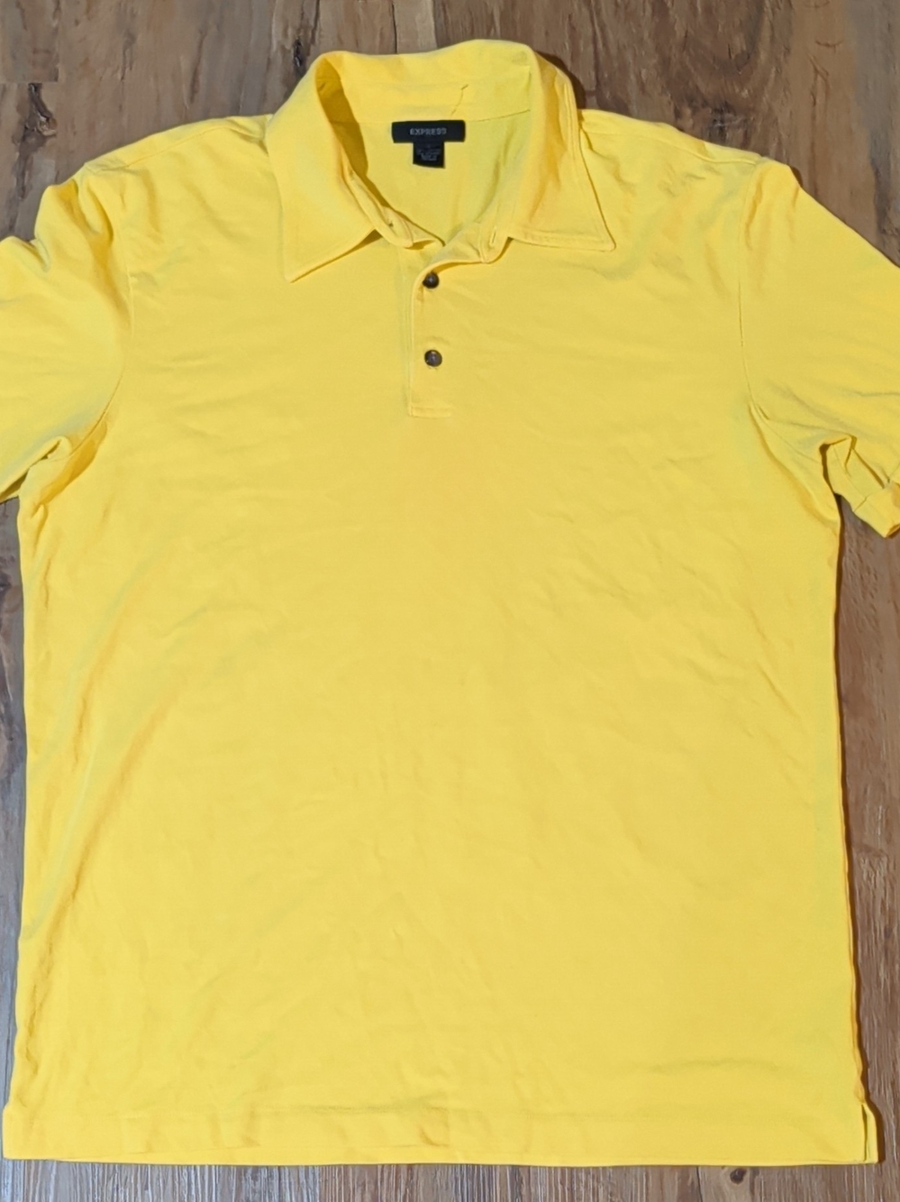 Express Men’s Bright Yellow Polo